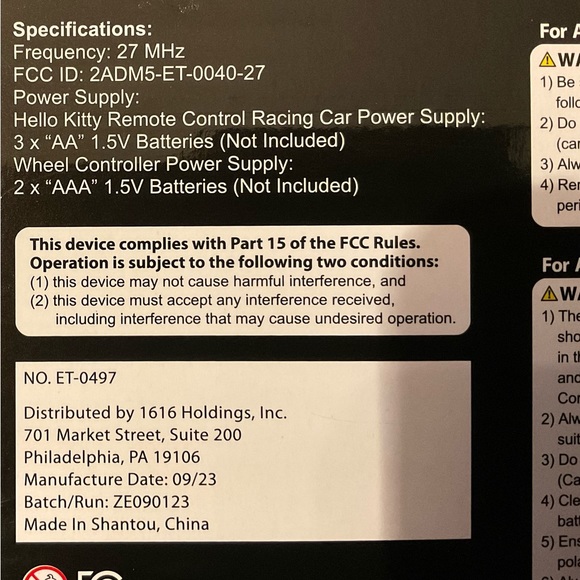 🎄Hello Kitty Cool Remote Control High Speed 32ft Distance Racing Car! - Picture 5 of 12